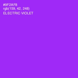 #9F2AF8 - Electric Violet Color Image